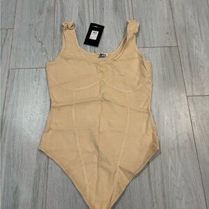 Fashion Nova Beige Bodysuit